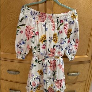 Generation Love floral off the shoulder dress